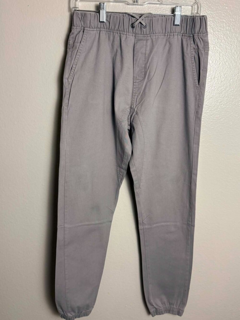 DKNY Boys Gray Twill Jogger Pants